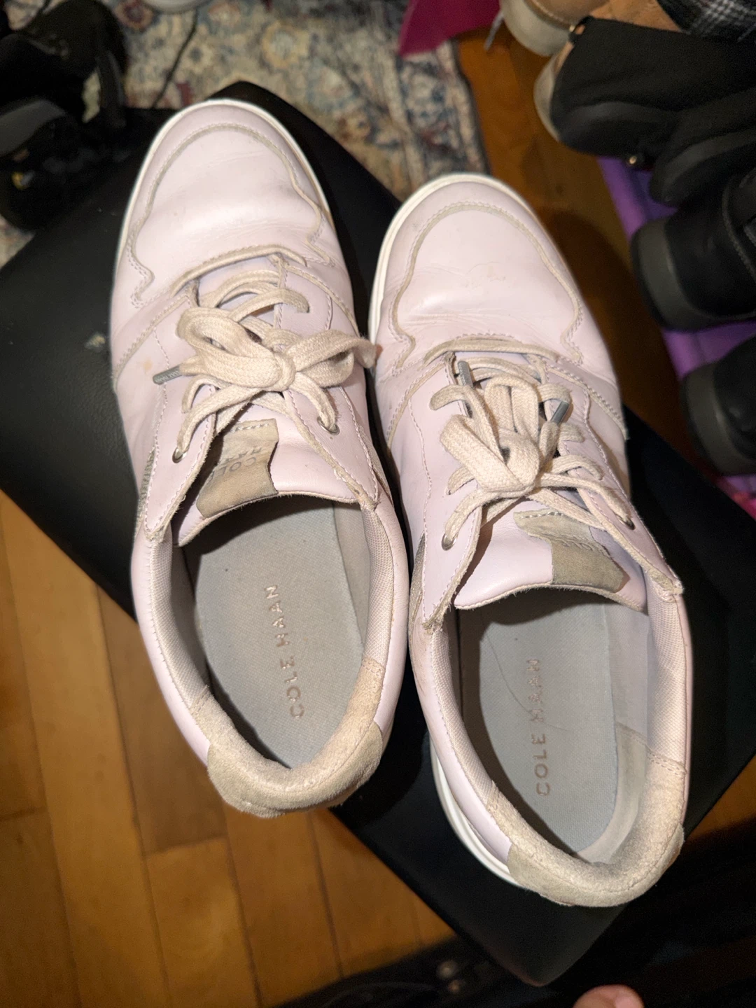 Cole Haan Grand Pink Leather Sneakers