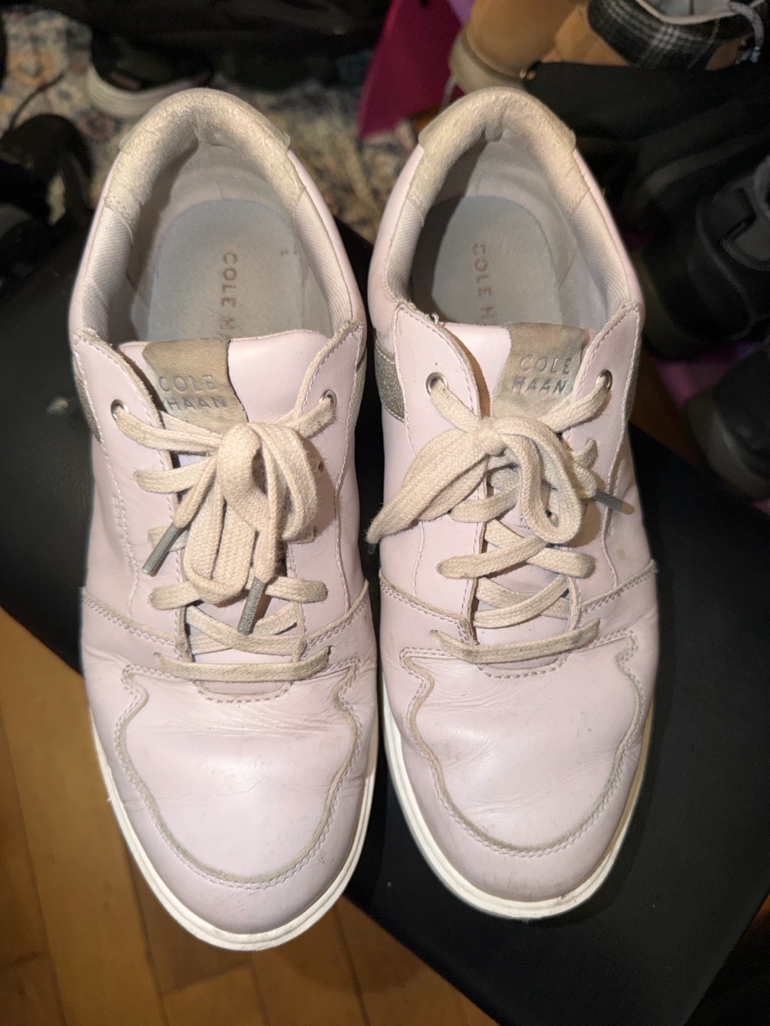 Cole Haan Grand Pink Leather Sneakers - photo 3