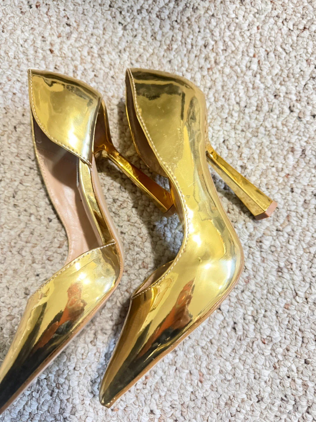 Steve Madden Gold Heels