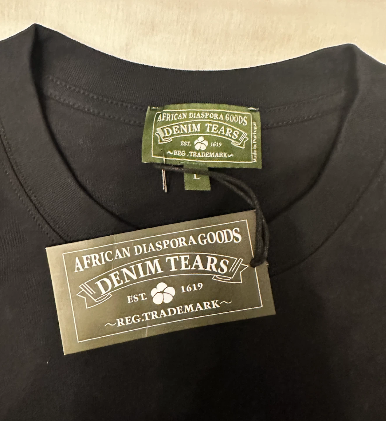 Denim Tears T-shirt, Black, Large - photo 3