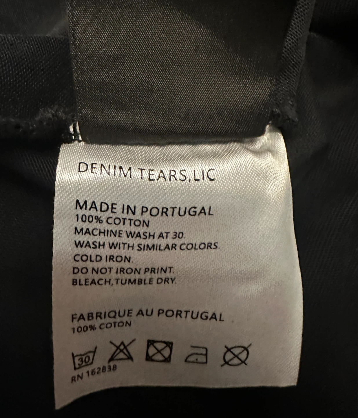 Denim Tears T-shirt, Black, Large - photo 4