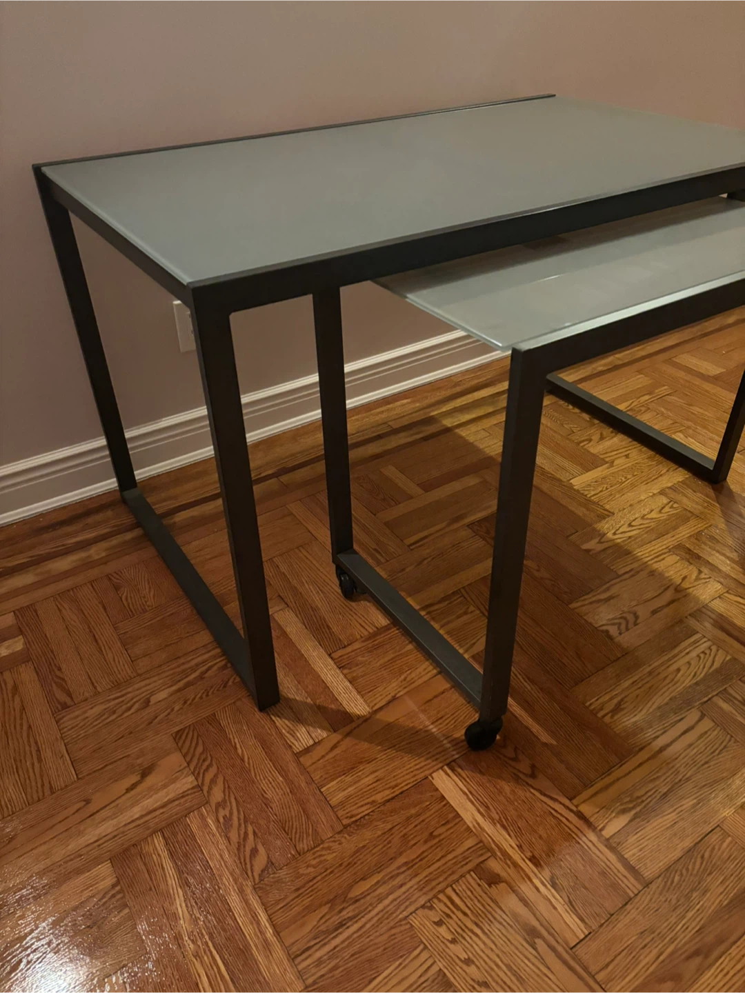 Metal & Glass Desk - photo 2