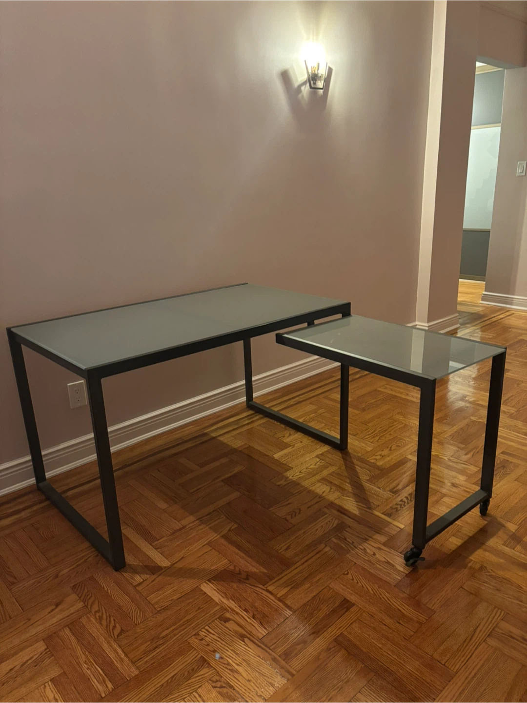 Metal & Glass Desk - photo 4