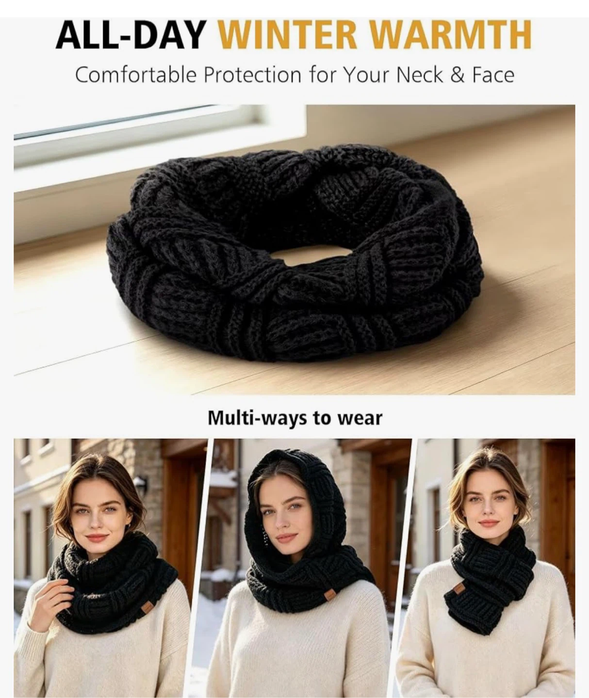 Winter Beanie, Scarf, and Glove Set - photo 3