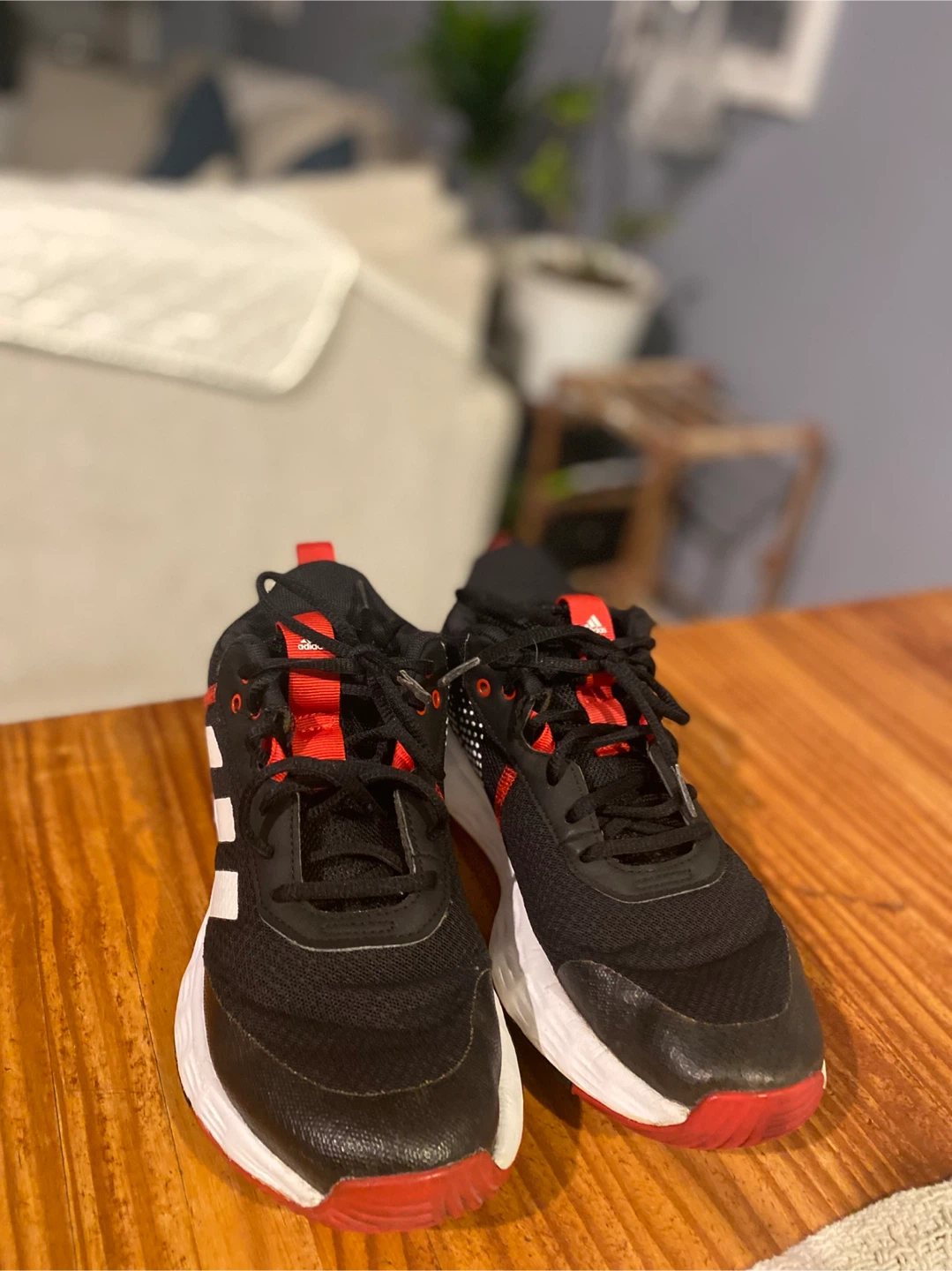 Adidas Running Shoes Black and Red - photo 2