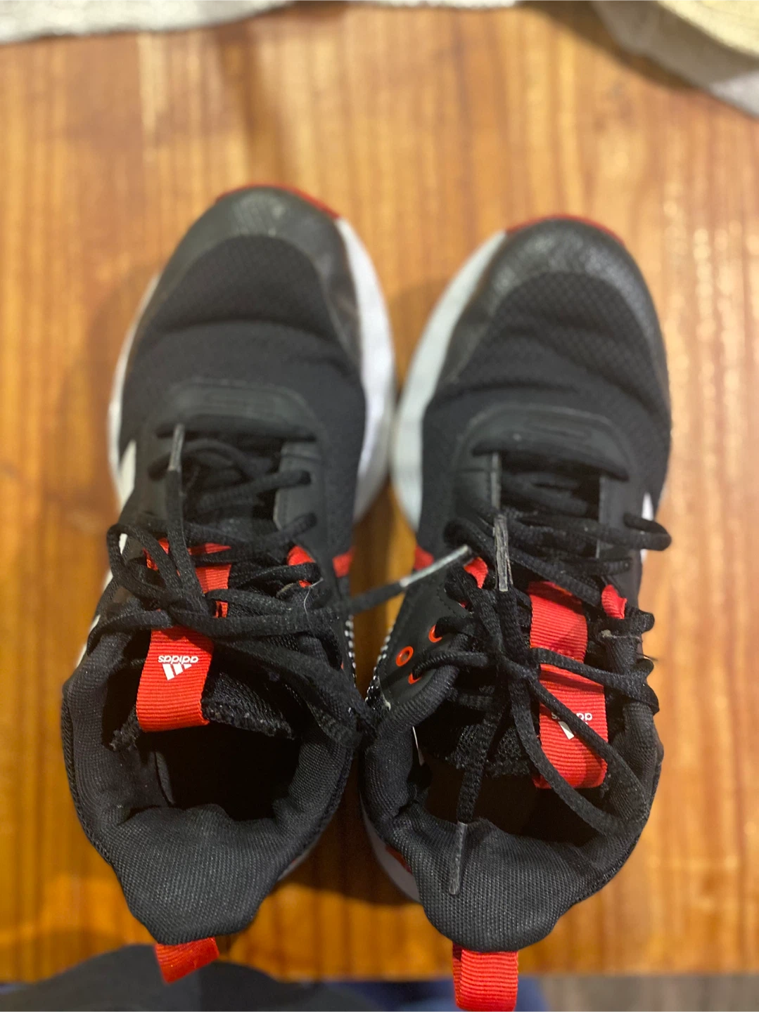 Adidas Running Shoes Black and Red - photo 3