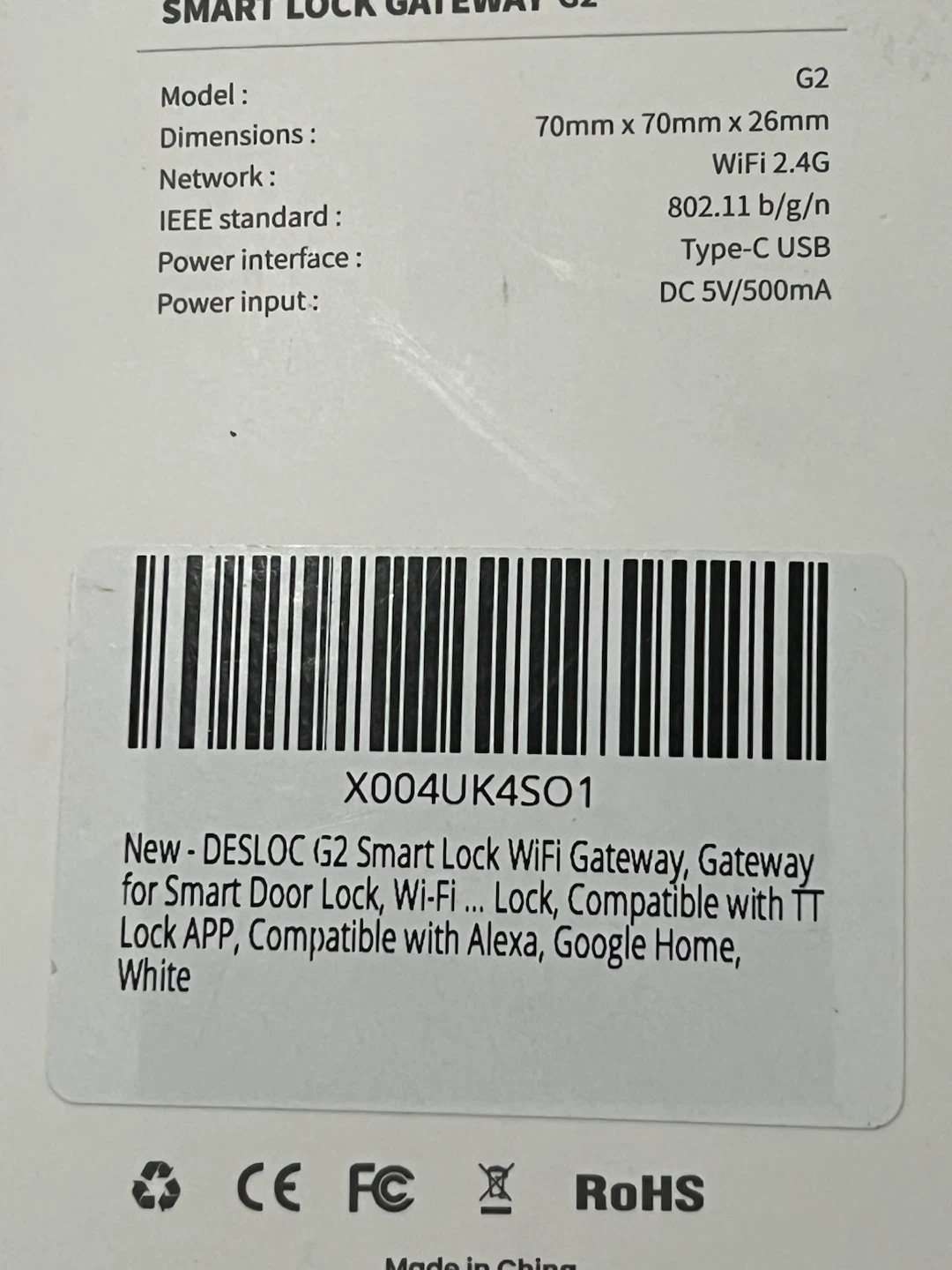 DESLOC G2 Smart Lock WiFi Gateway - photo 4