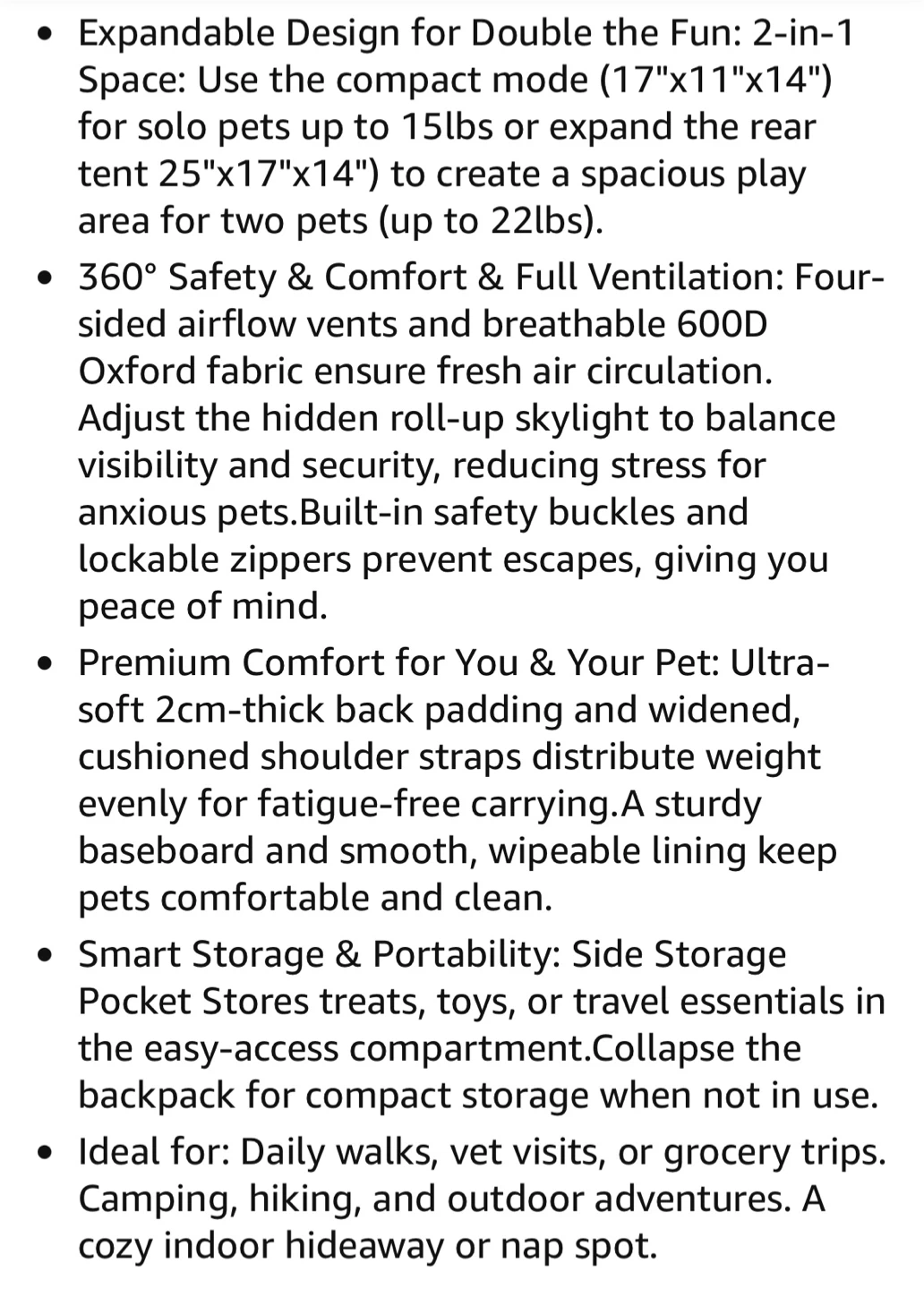 HIDREAM Expandable Cat Backpack Carrier - Gray - photo 5