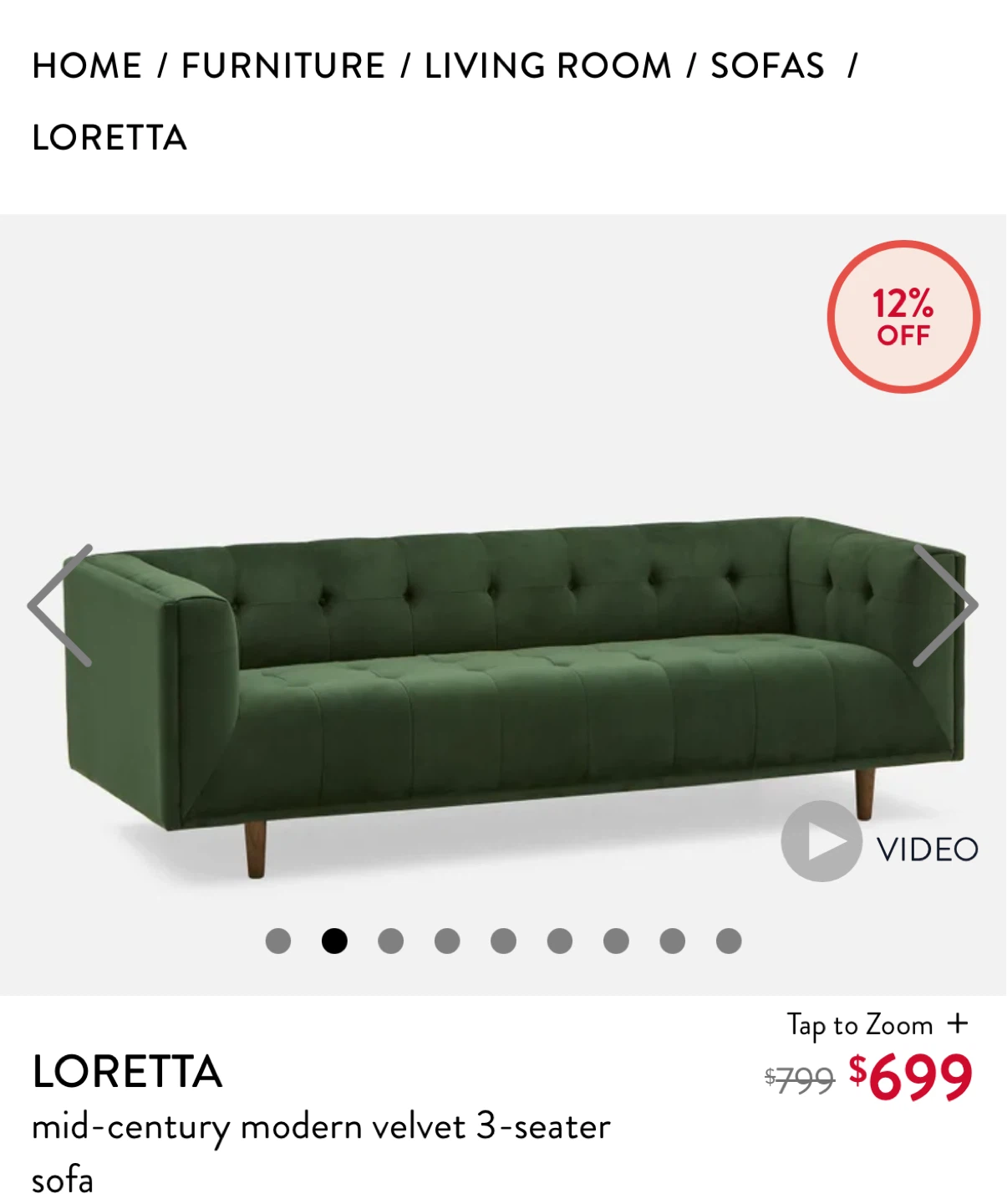 STRUCTUBE 3-Seater Sofa - photo 3