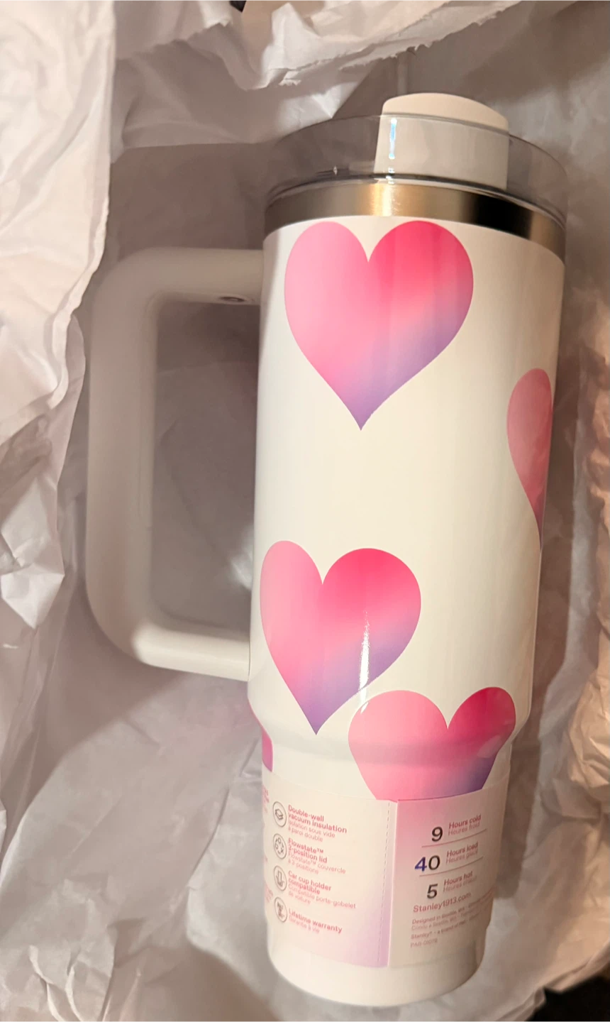Stanley Quencher H2.0 Tumbler 30oz Heart Print - photo 3