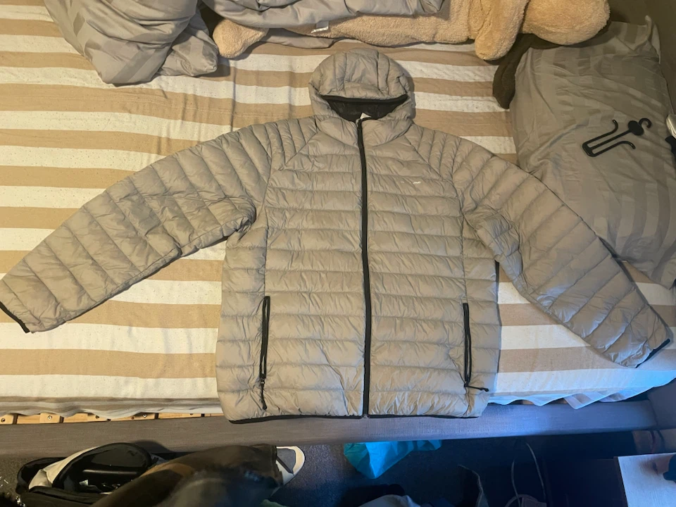 Decathlon Men’s Lightweight Puffer Jacket – XL – Grey - photo 3