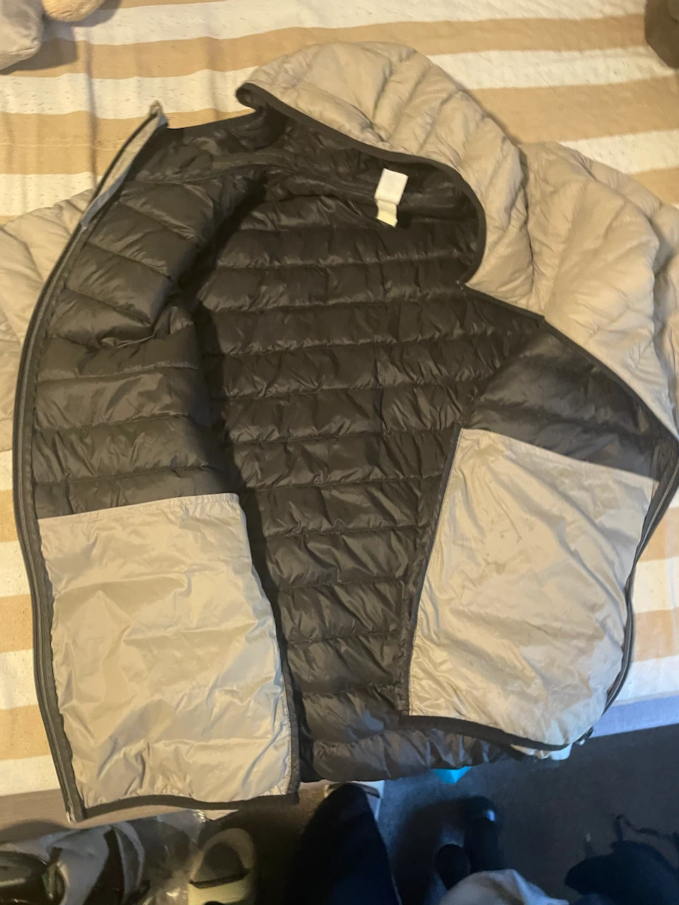 Decathlon Men’s Lightweight Puffer Jacket – XL – Grey - photo 4