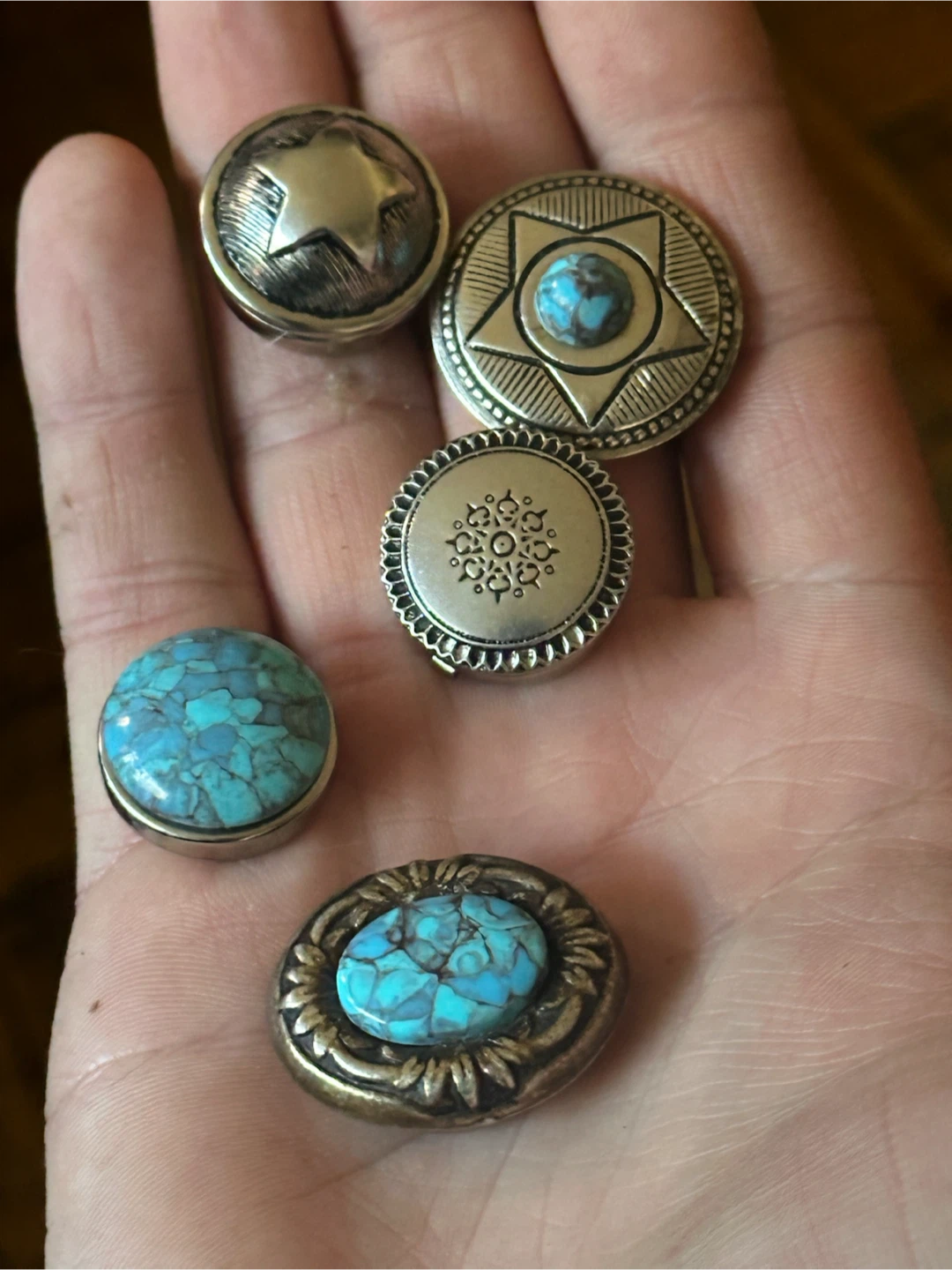 Set of 5 Nony New York Button Covers