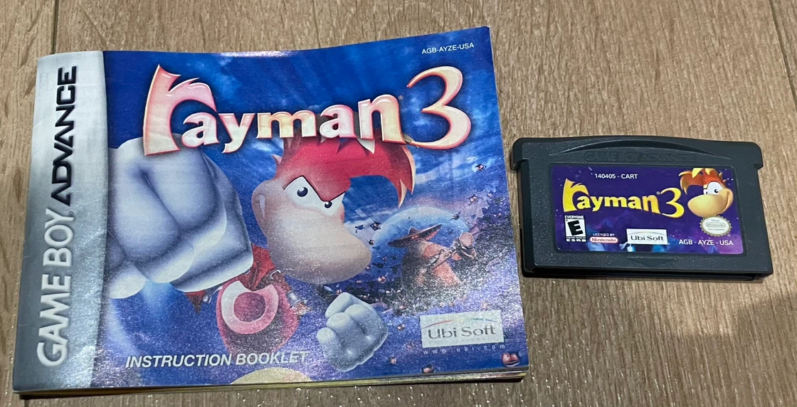 Rayman 3 for Game Boy Advance with Booklet