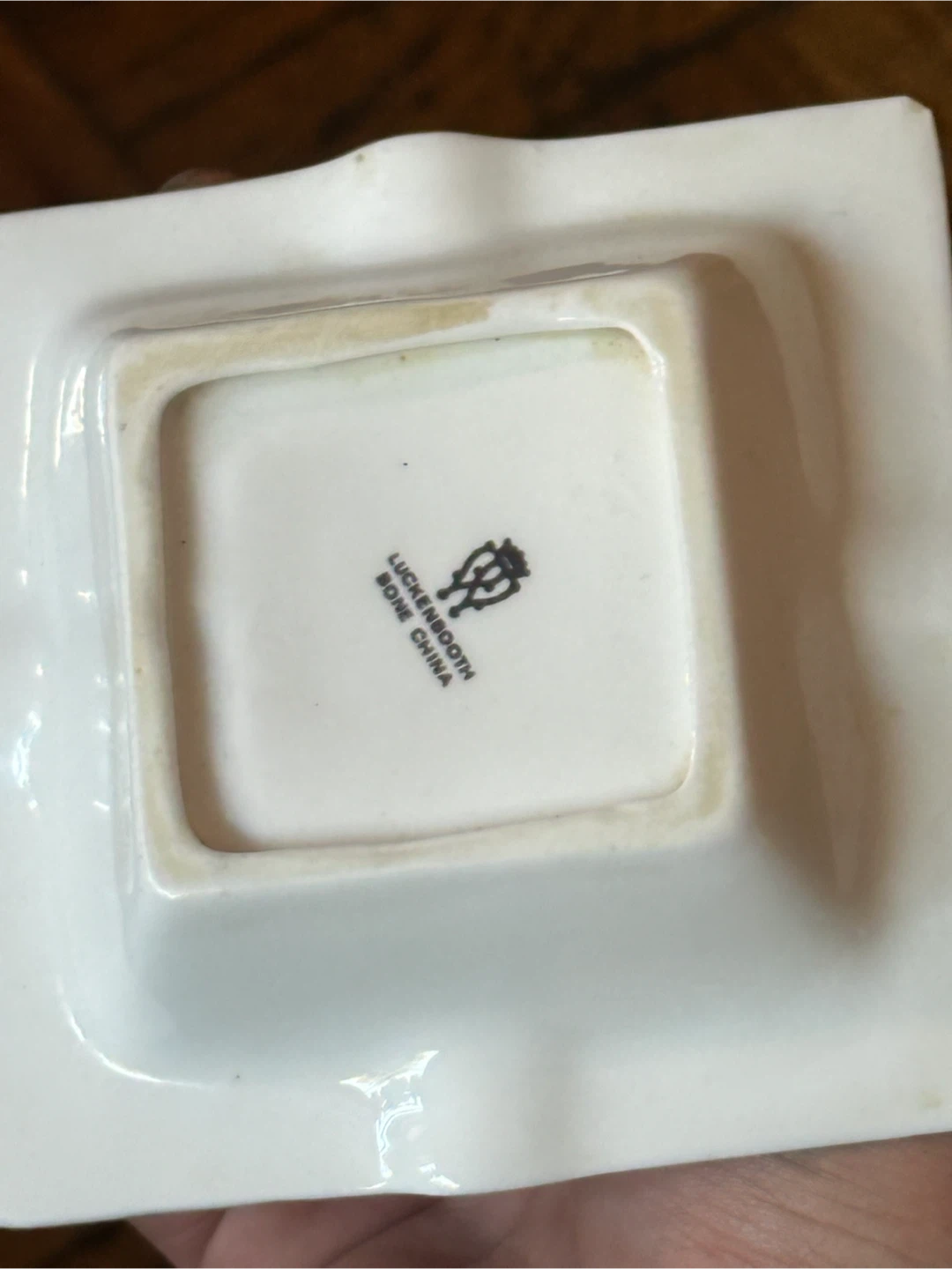Luckenbooth Bone Chine Scottish Thistle Ashtray - photo 3