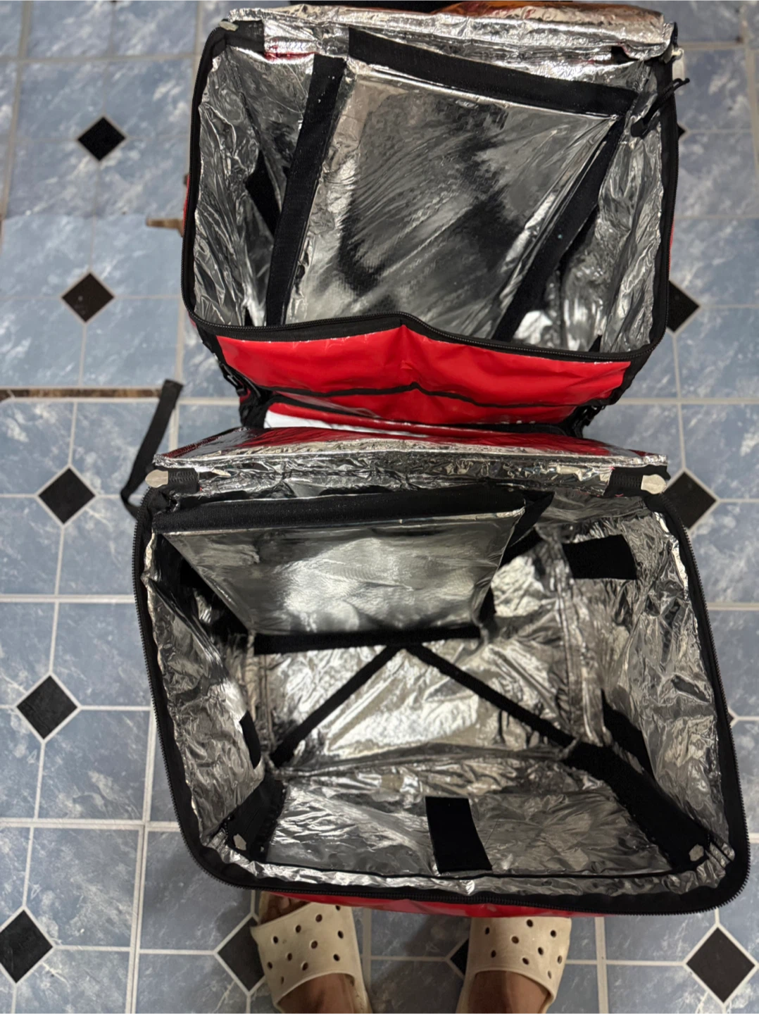 Two DoorDash Insulated Delivery Backpacks