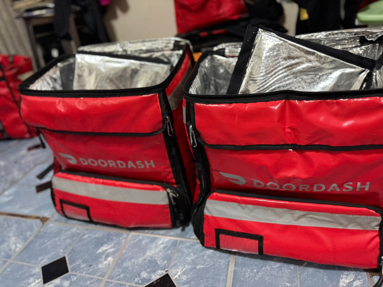 Two DoorDash Insulated Delivery Backpacks - photo 2