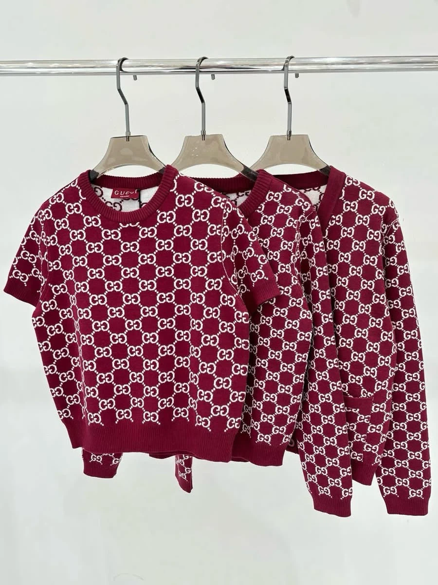 Gucci Monogram Knit Short Sleeve Top - photo 3