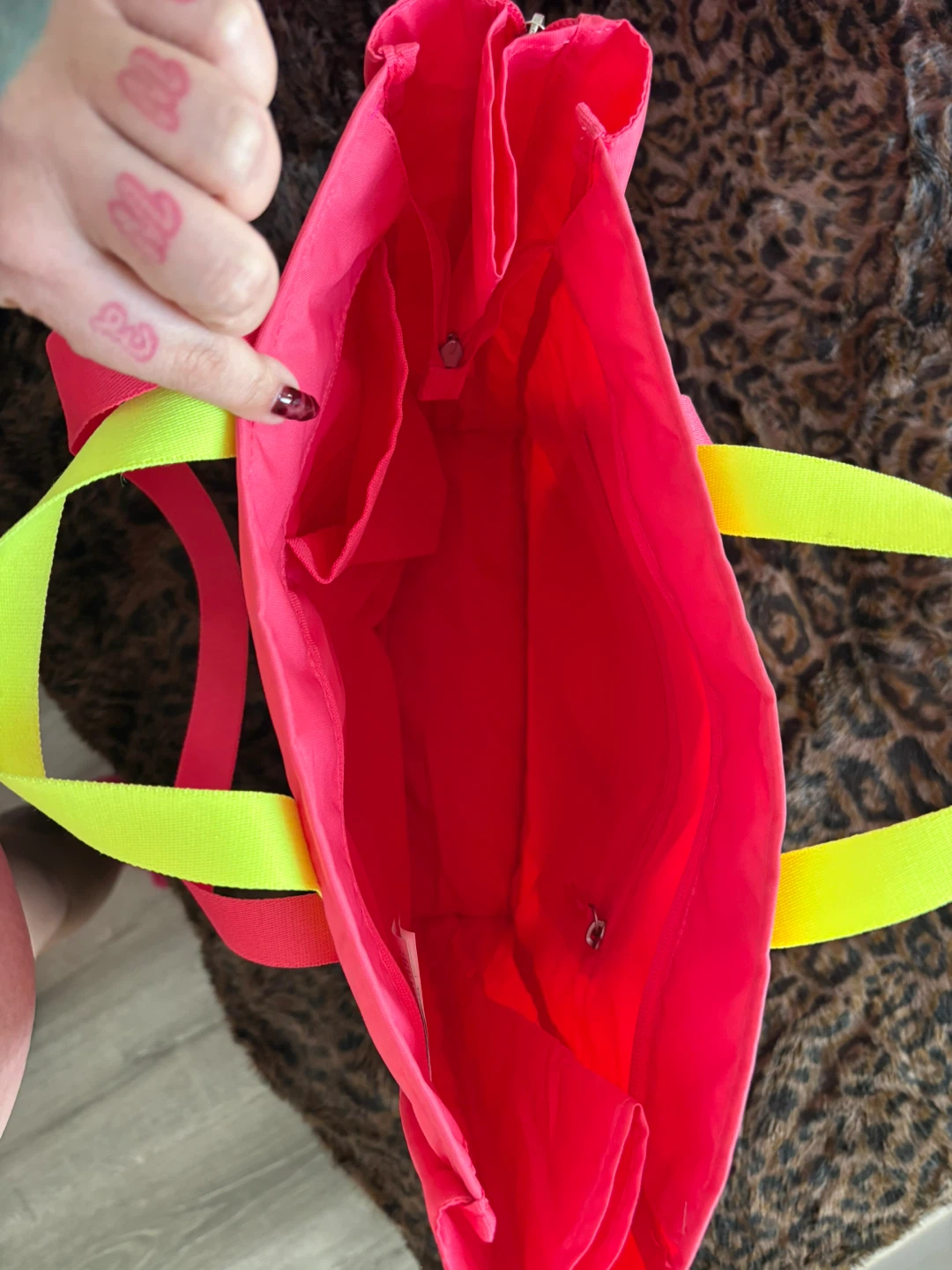 Nike Pink and Yellow Tote Bag - photo 3
