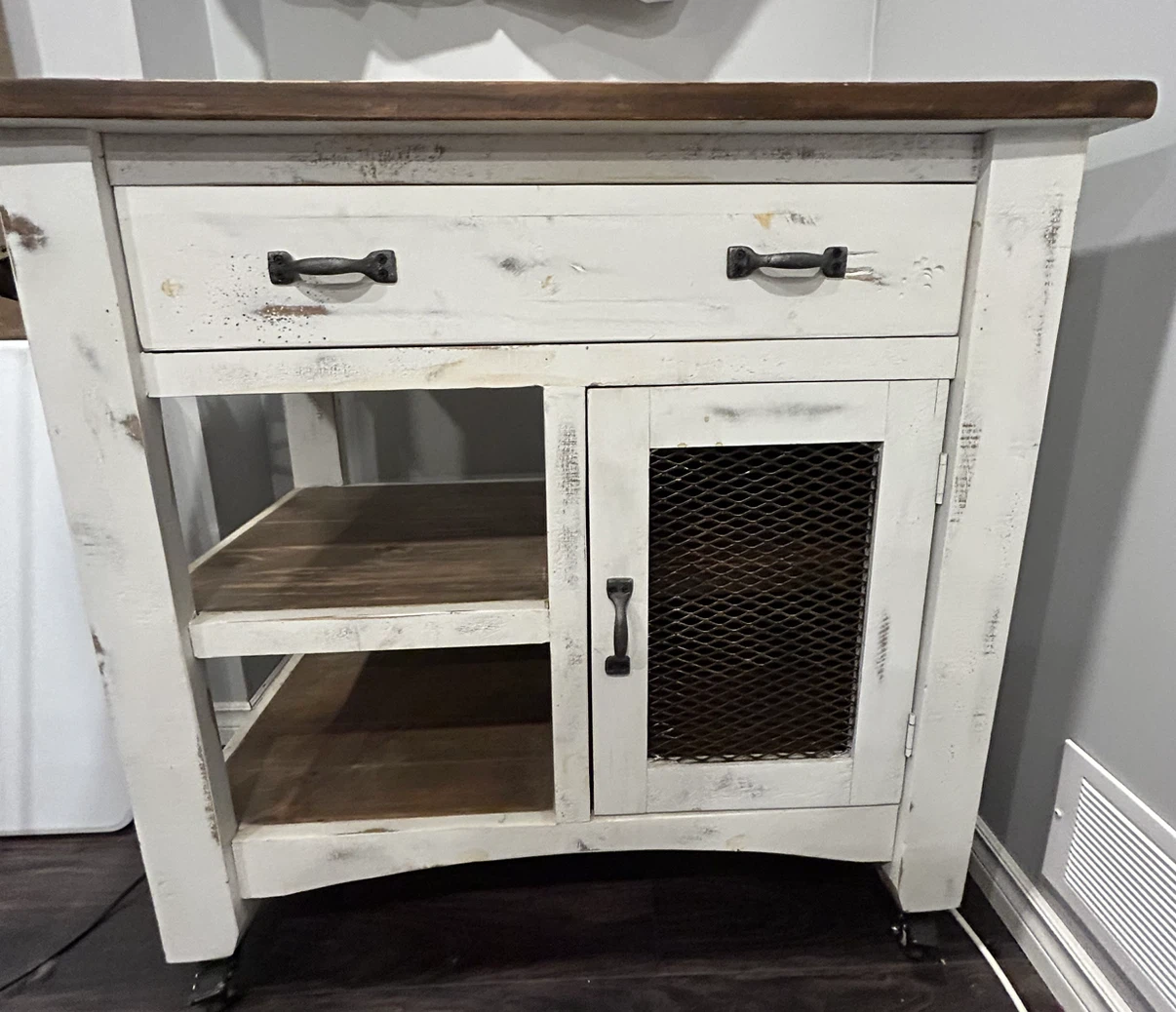 Rustic Kitchen Island Cart - photo 2