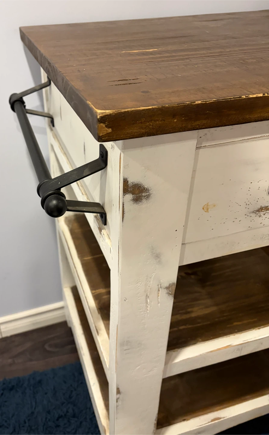 Rustic Kitchen Island Cart - photo 3