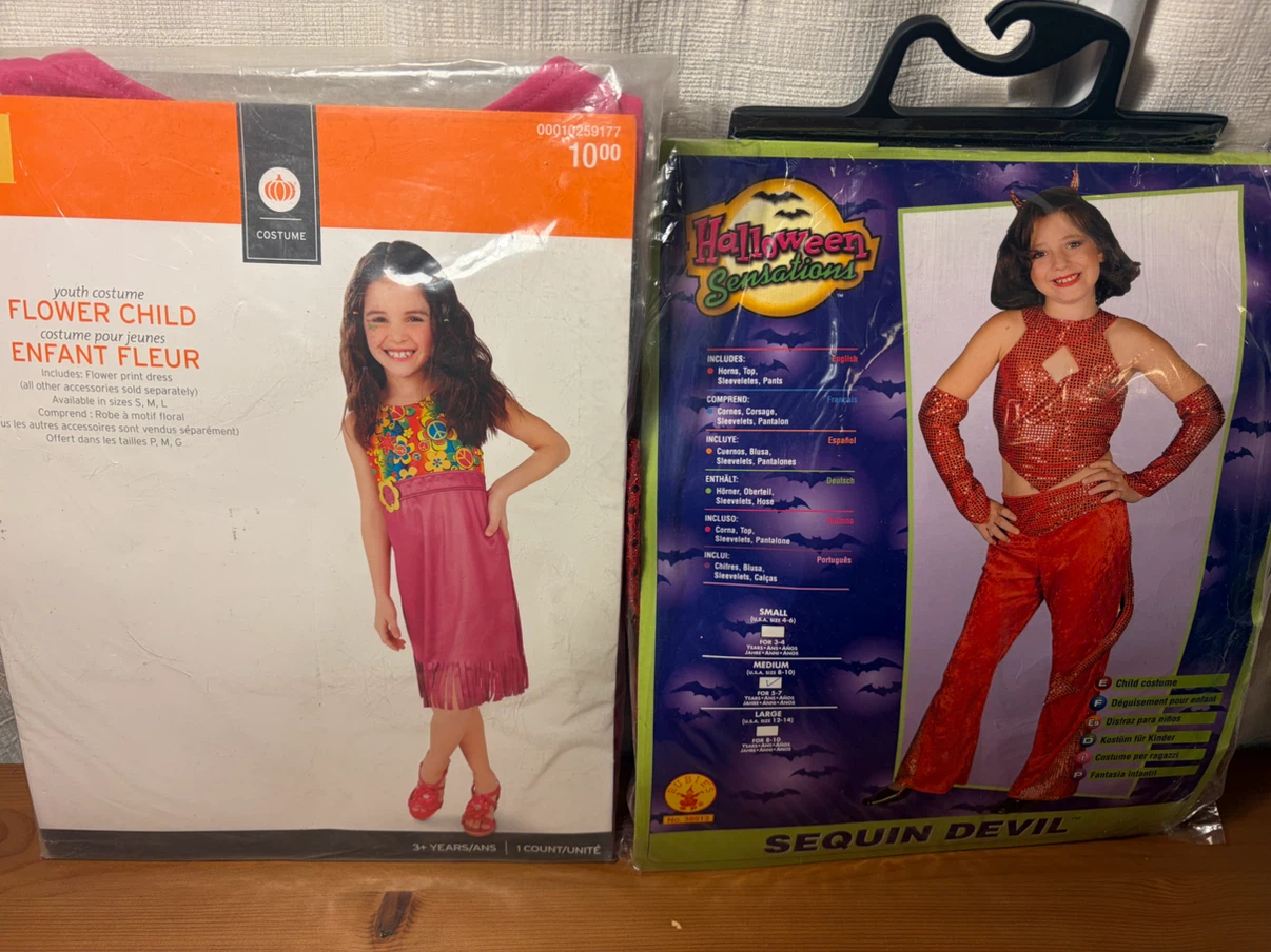 HALLOWEEN SALE! Hippie & Devil Kids Costumes