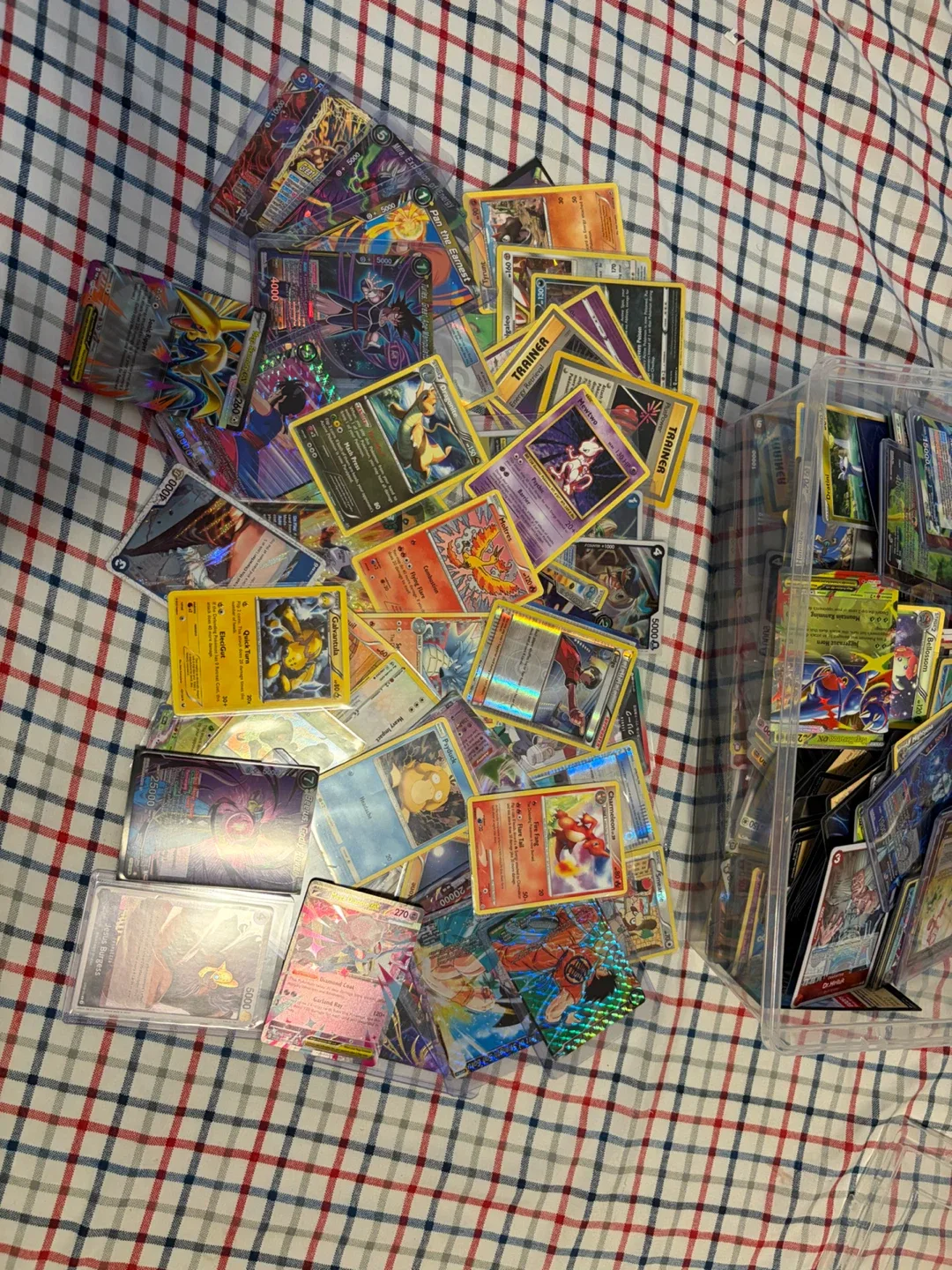 Assorted Trading Card Collection in Storage Bin - photo 2