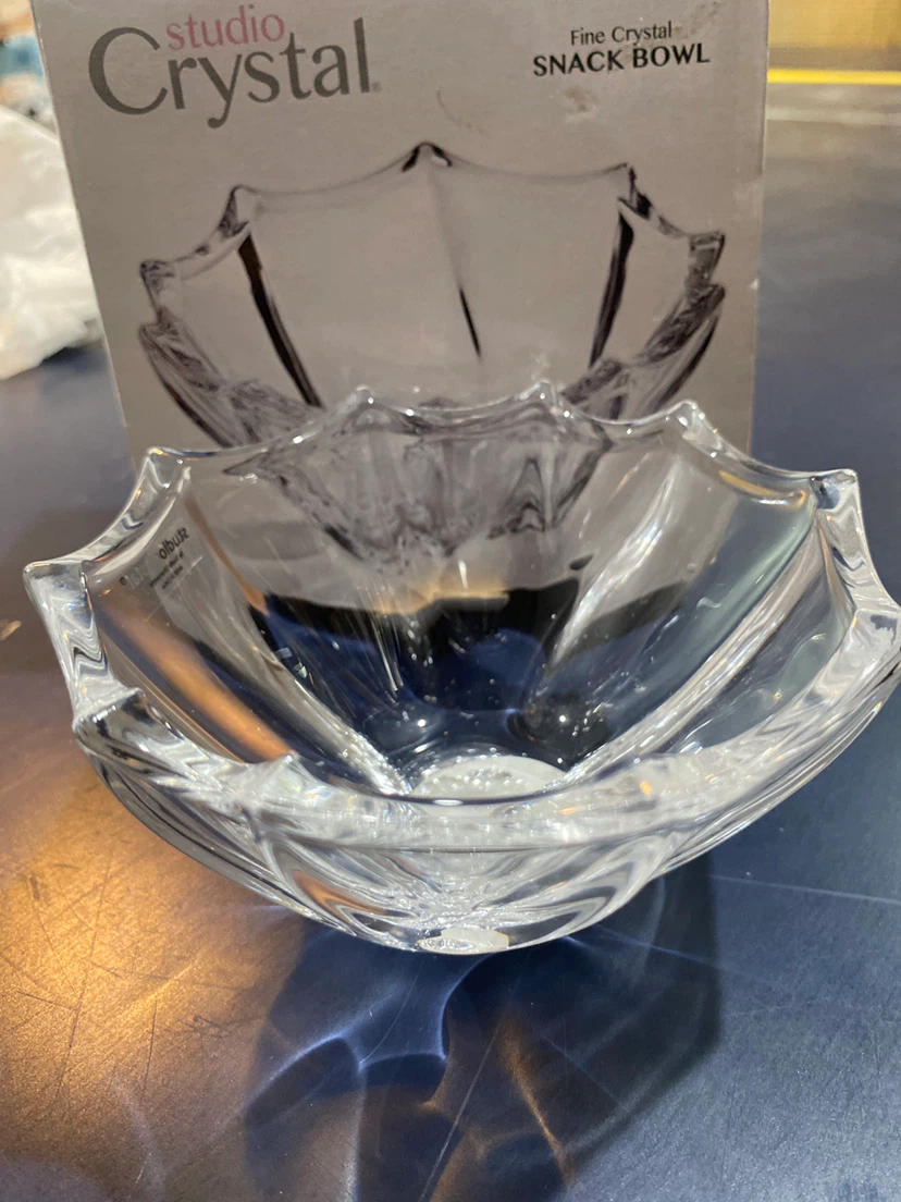 Studio Crystal Fine Crystal Snack Bowl