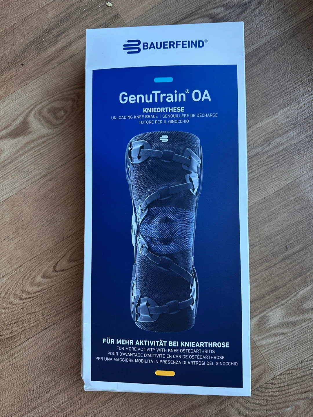 Brace. Bauerfeind GenuTrain OA Knee Brace, Size 3, Black