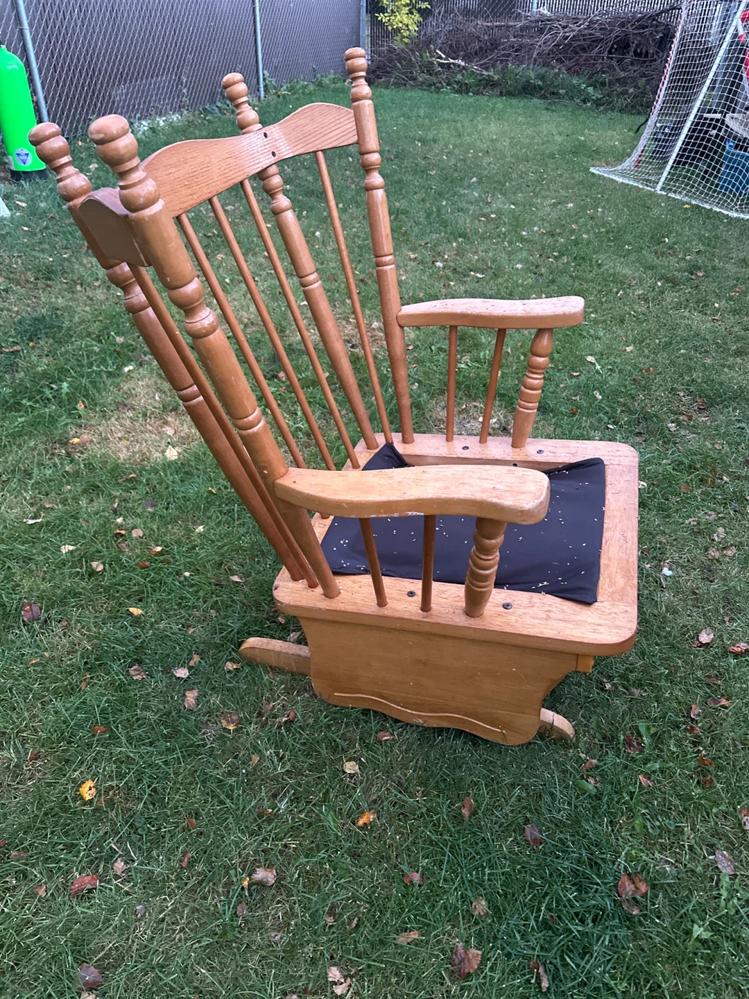 Wooden Windsor Glider Rocker - photo 4