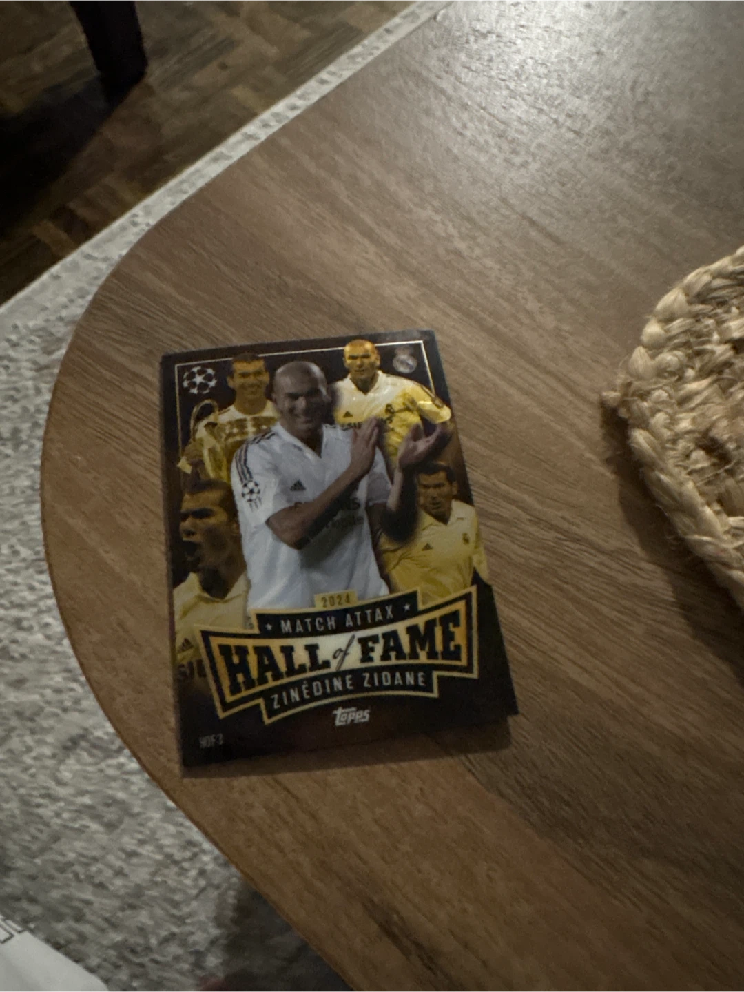 2024 Topps Match Attax Zinedine Zidane Hall of Fame Card