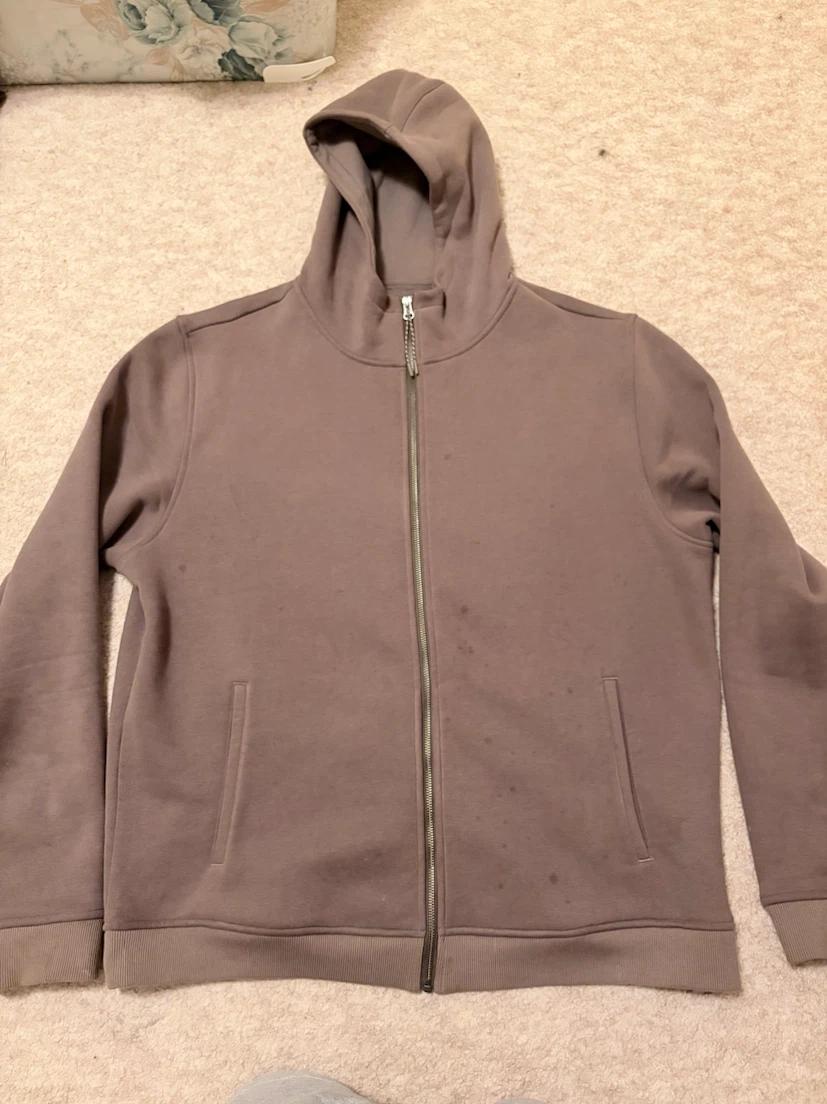 Kirkland Signature Full-Zip Hoodie - Taupe - XL