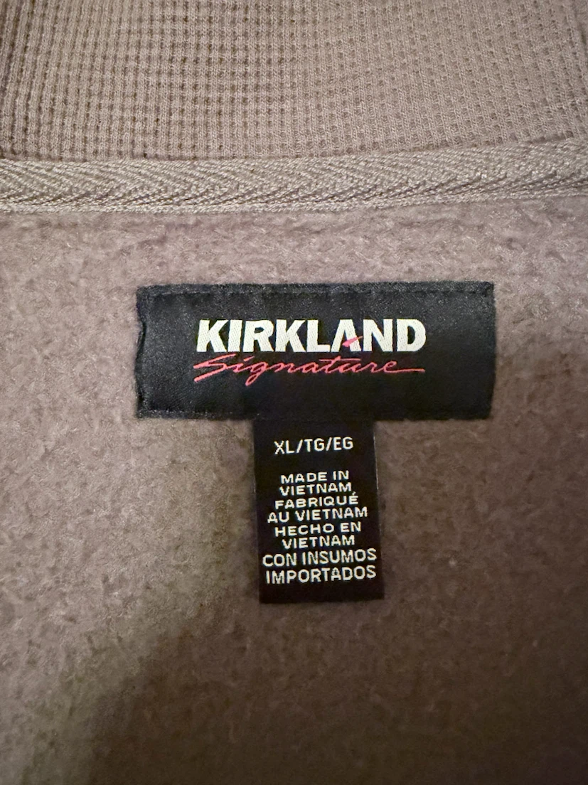 Kirkland Signature Full-Zip Hoodie - Taupe - XL - photo 4