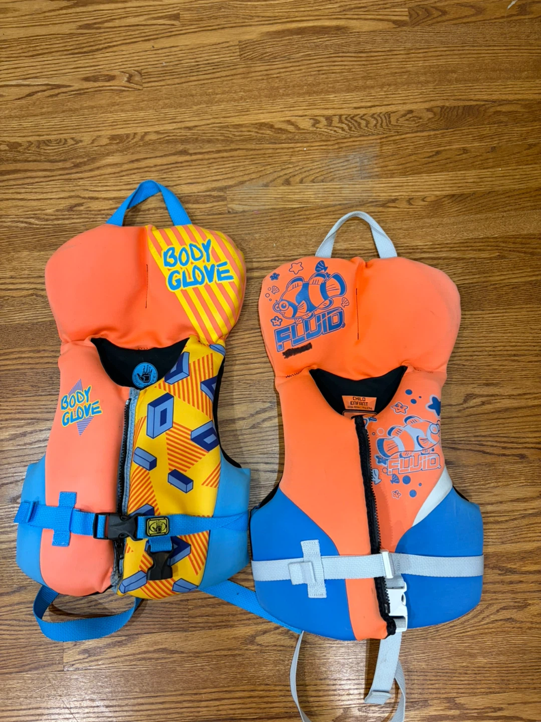Body Glove and Fluid Child Life Jackets