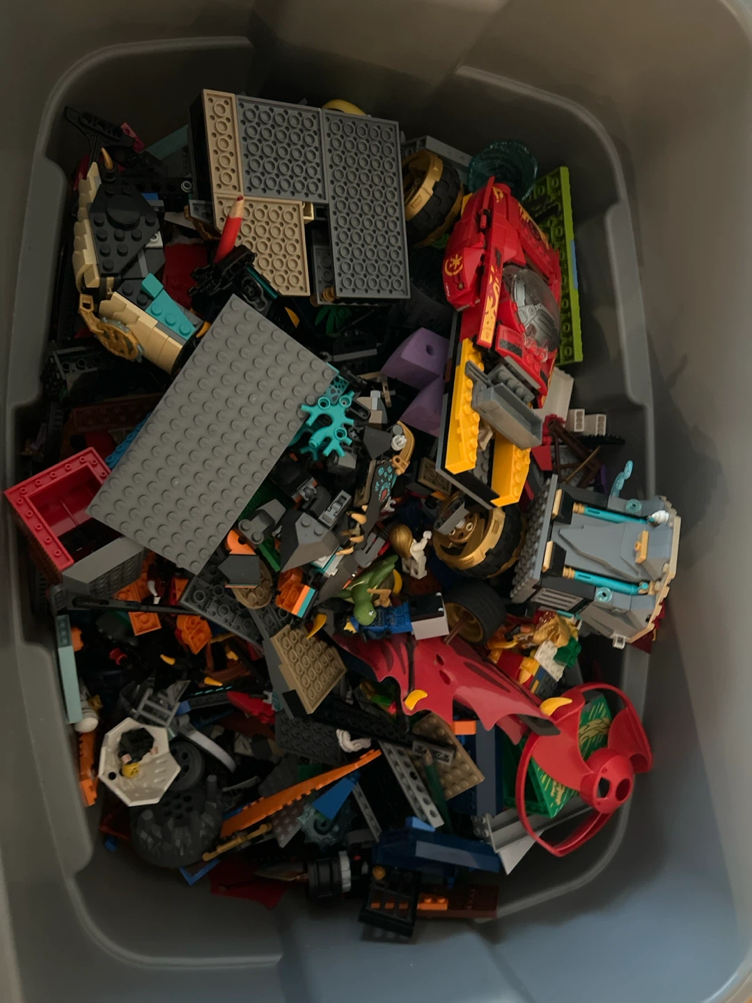 Large Bin of Assorted LEGO Ninjago Sets