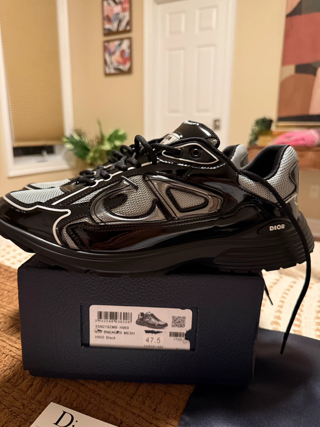 Dior B30 Sneakers Black Size 47.5