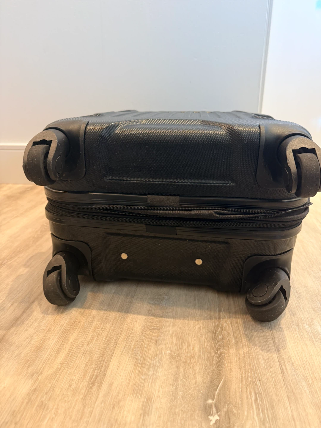 Outbound Black Hard-Shell Carry-On Suitcase - photo 3