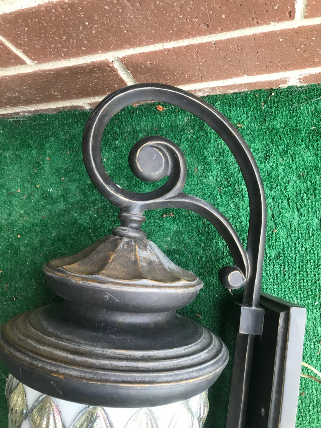Set of 2 Stained Glass Outdoor Wall Sconce - photo 3