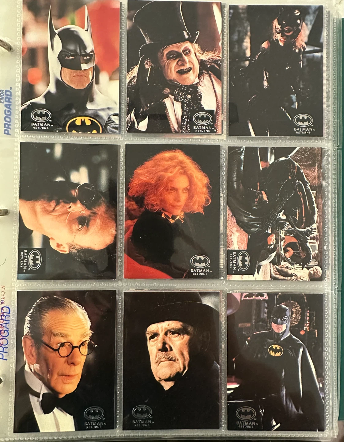 1992 Stadium Club Batman Returns Movie Trading Card Set