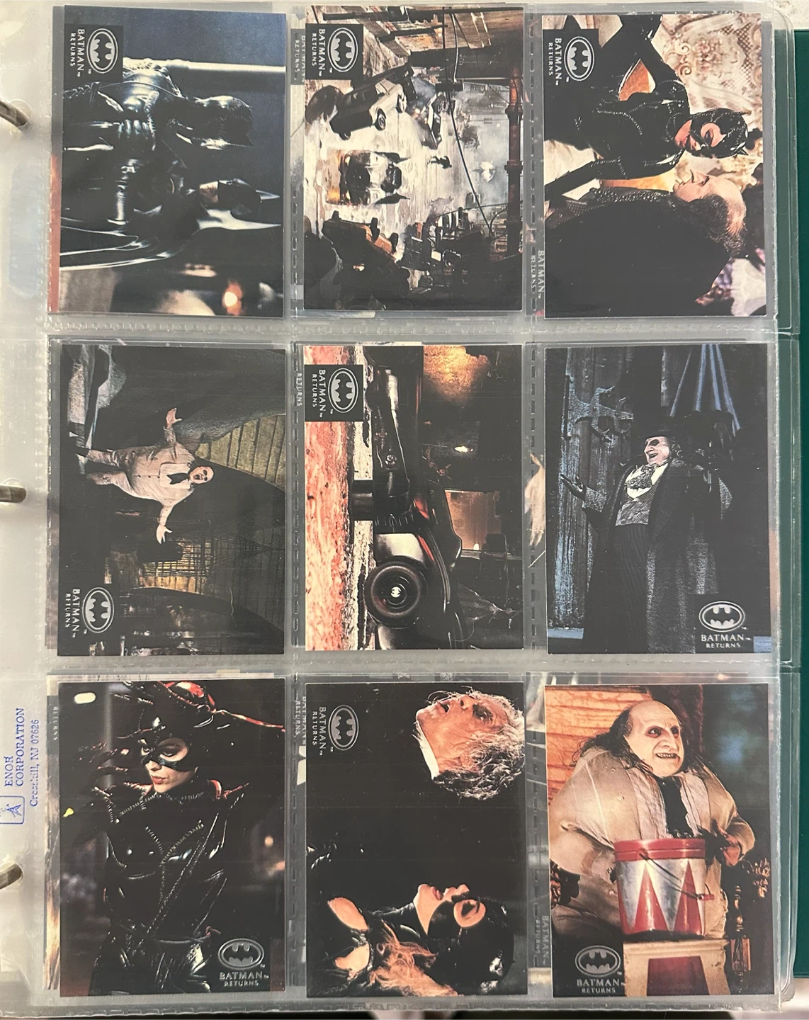 1992 Stadium Club Batman Returns Movie Trading Card Set - photo 4