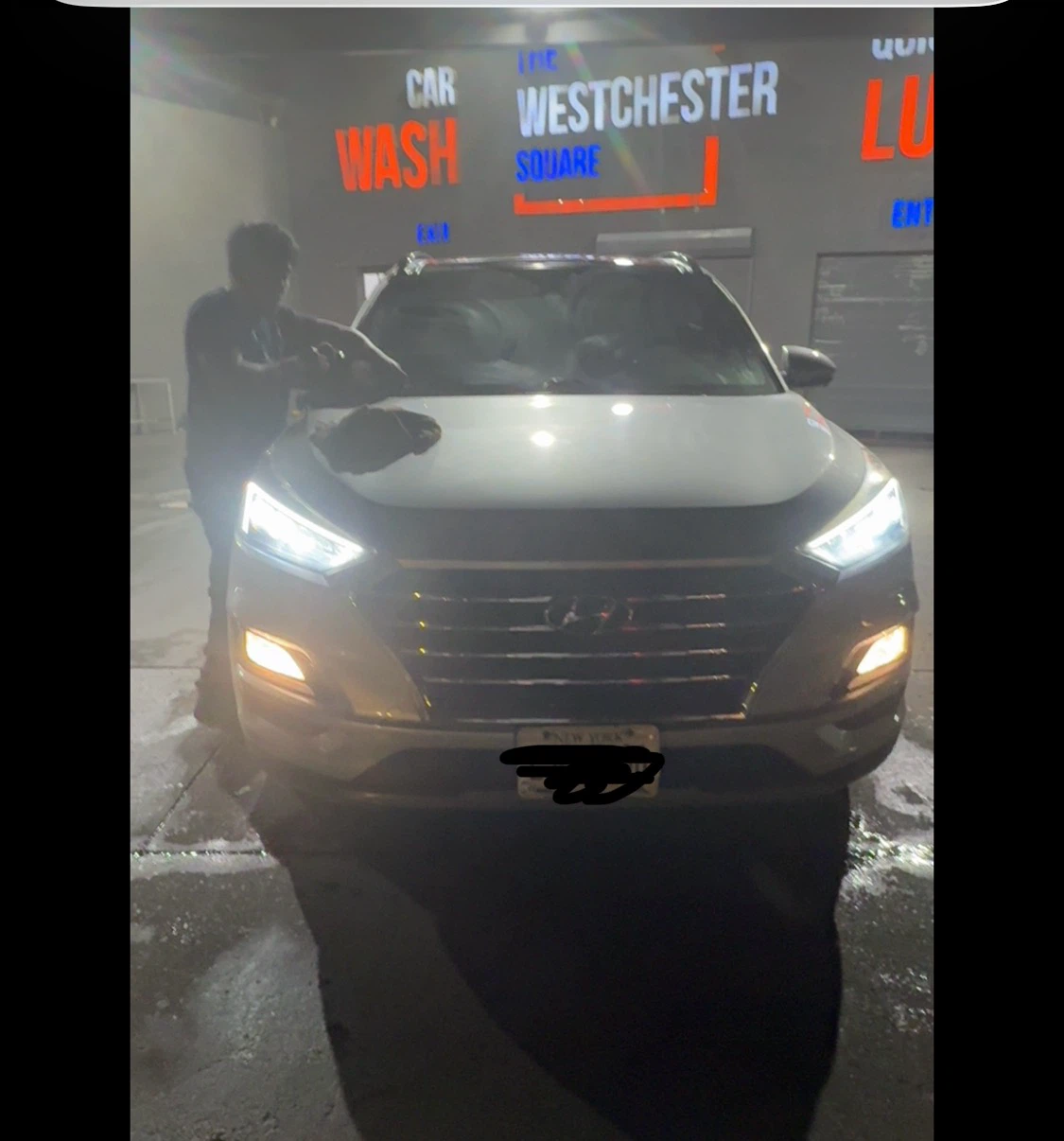 Silver Hyundai Tucson SUV