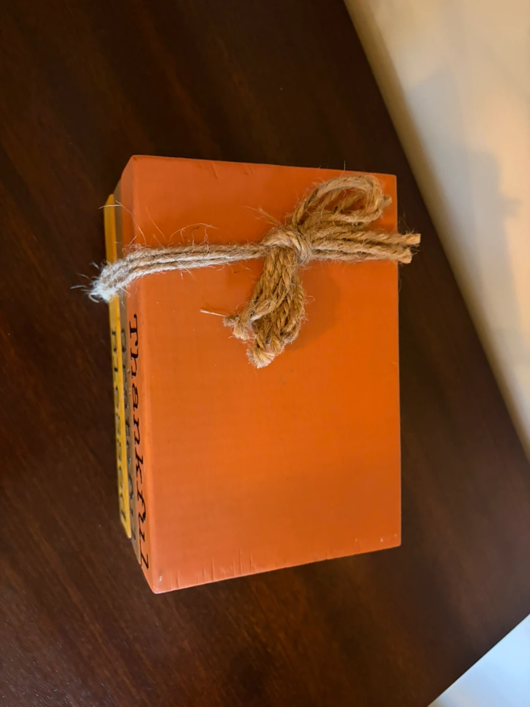 Decorative Wooden Fall Book Stack 💛🤎🧡 - photo 2