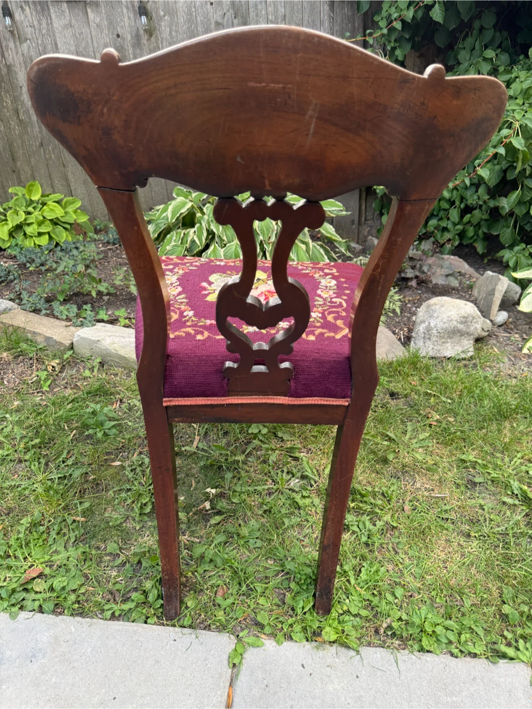 Two Vintage Antique Wooden Chairs - photo 4