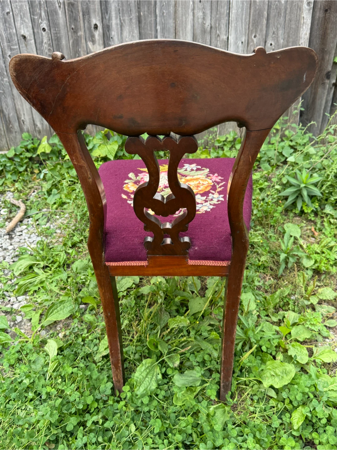 Two Vintage Antique Wooden Chairs - photo 5