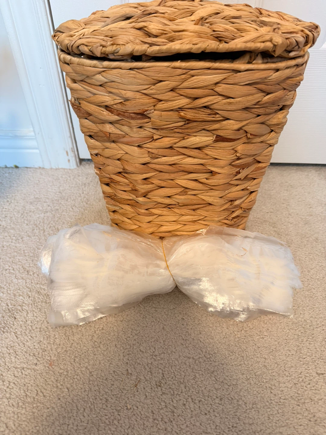 Woven Seagrass Storage Basket with Lid - photo 2