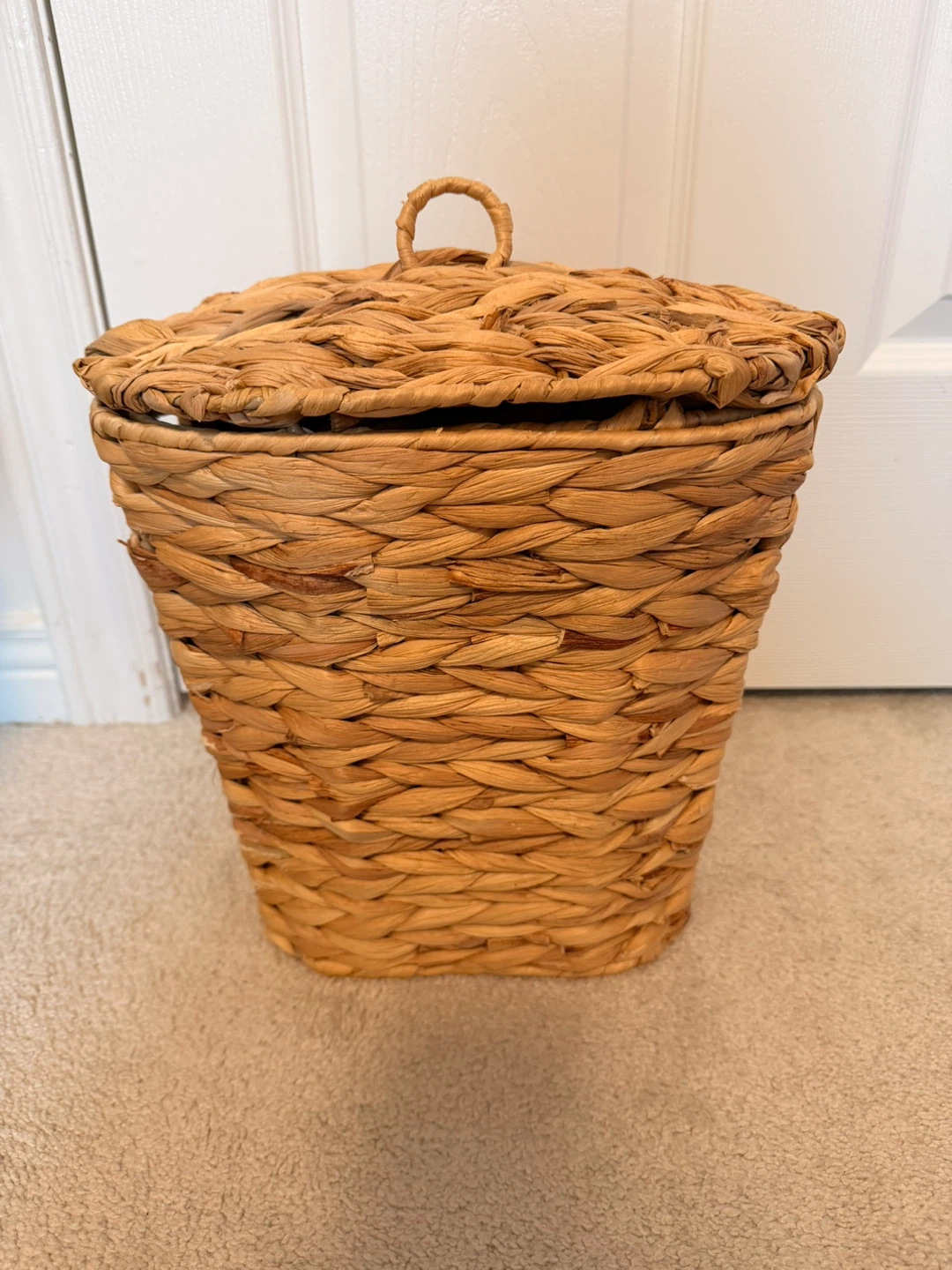 Woven Seagrass Storage Basket with Lid - photo 3