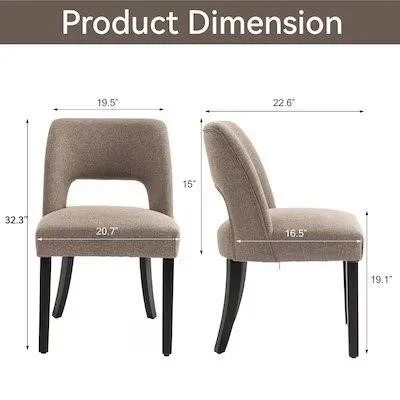 Set of Two Upholstered Dining Chairs - photo 2