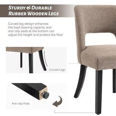 Set of Two Upholstered Dining Chairs - photo 3