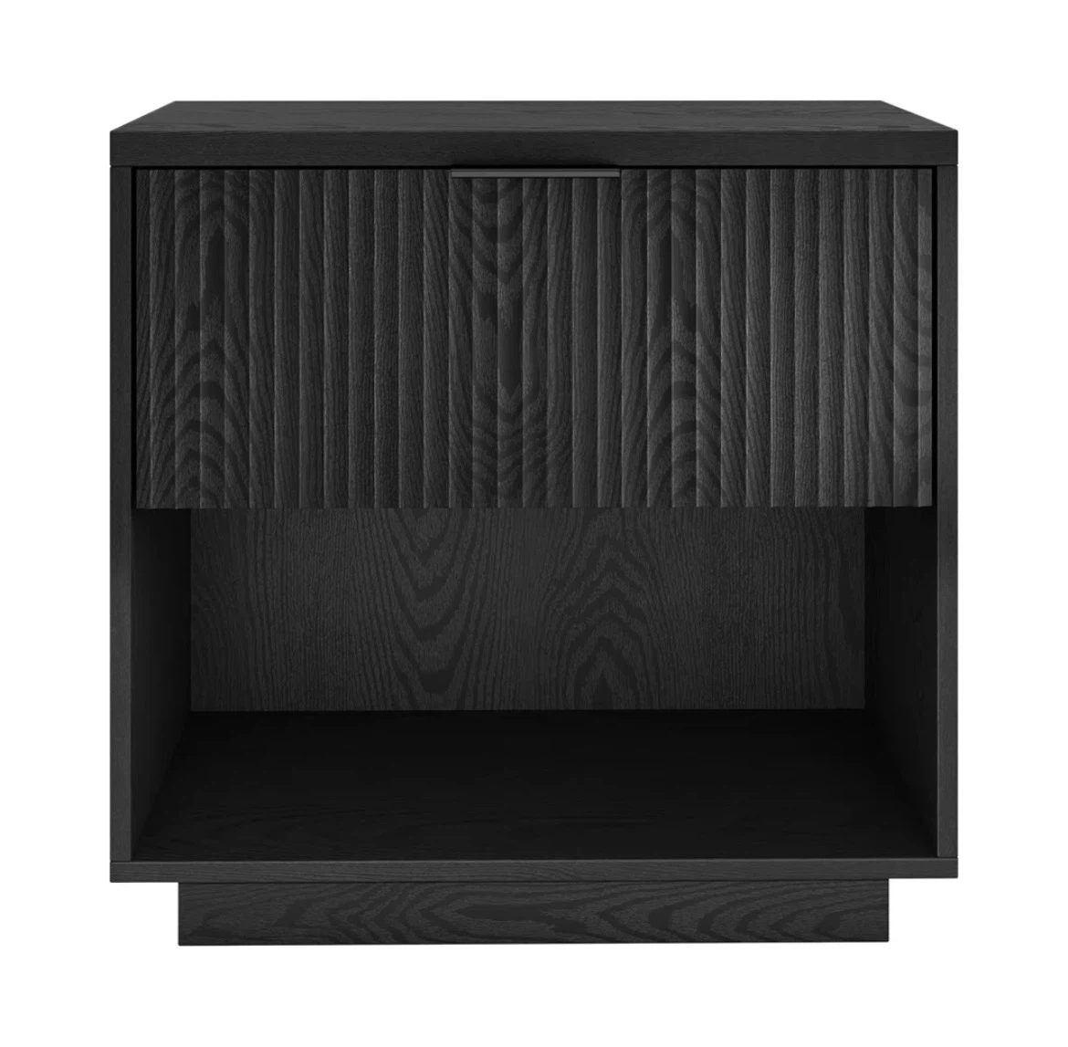 Black Wood Nightstand - photo 2