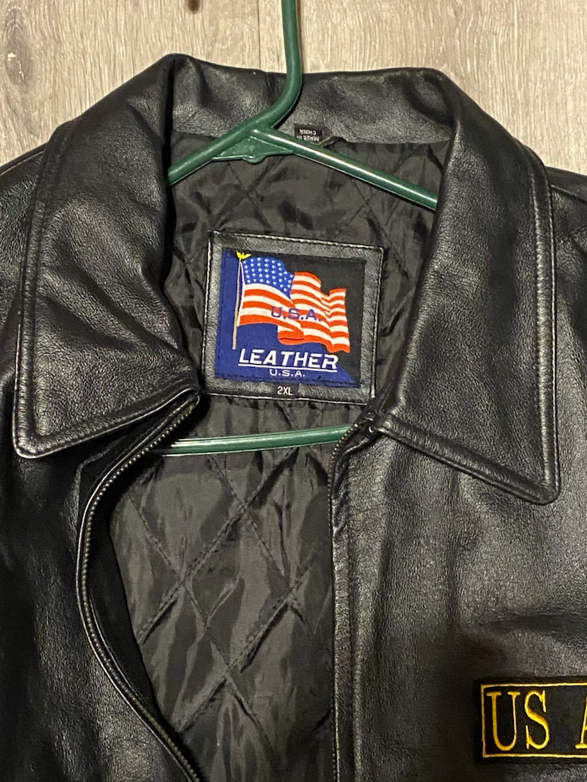 Army Leather Jacket - photo 5